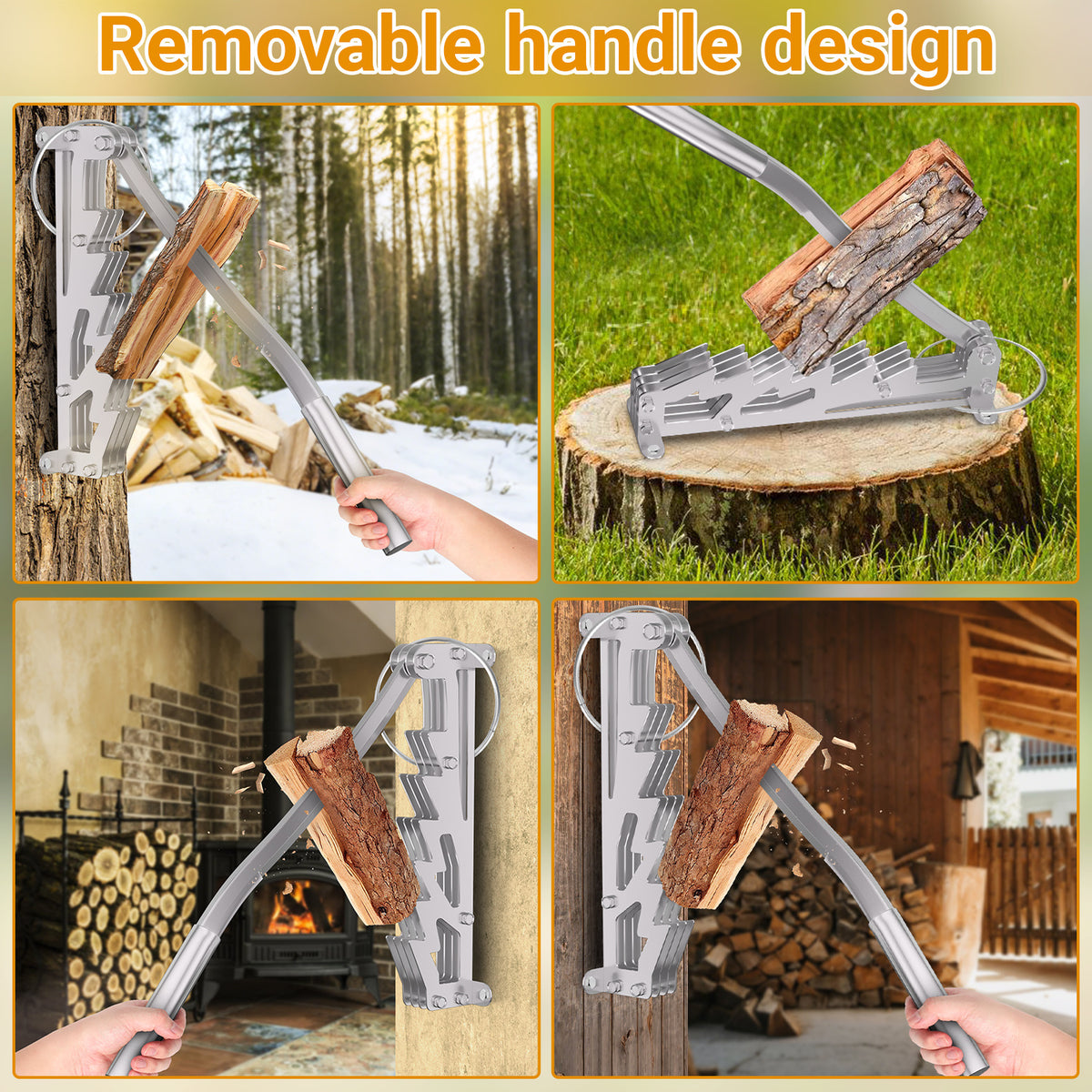 Handholzspalter zum Spalten von Anzündholz