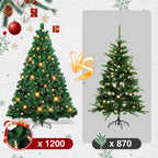 Künstlicher Weihnachtsbaum 120–210 cm – Grün, Weiß, Schnee-Effekt oder LED