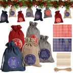 Adventskalender Säckchen 24er Set zum Befüllen