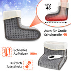 Cecaylie Elektrischer Fußwärmer 100W, 10 Heizstufen, 3 Timer, Waschbares Innenfutter