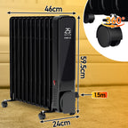 Cecaylie Ölradiator 2500W mit WLAN, 11 Rippen, Thermostat, App-Steuerung & Fernbedienung