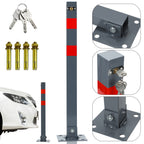 Klappbarer Absperrpfosten 65 cm mit Schloss – Parkplatzsperre aus Stahl
