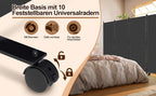 Cecaylie Paravent mit Rollen, faltbarer Raumteiler 181 cm hoch, mobiler Sichtschutz mit Bremsen
