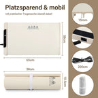 Elektrische Warmhalteplatte 240 W, 50–100 °C, faltbar mit Timer