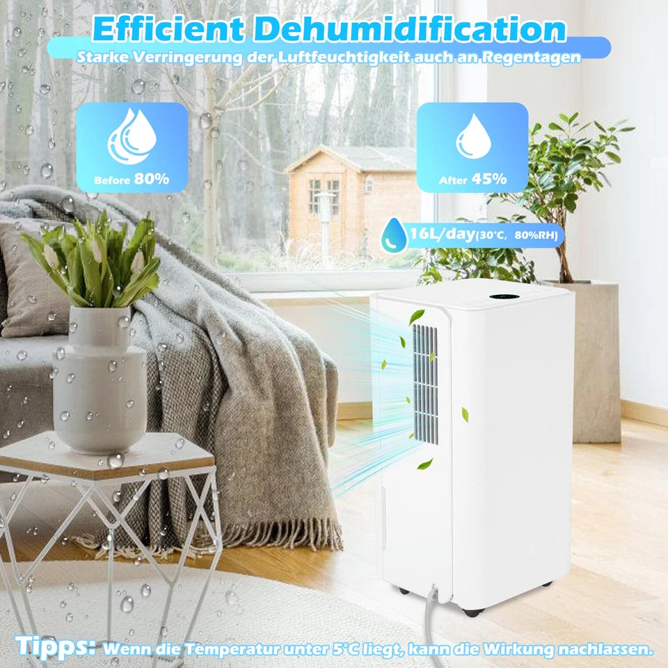 Cecaylie Luftentfeuchter mit automatischer Entfeuchtung und Timerfunktion