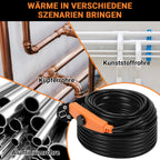 Heizkabel 230V 2–18 m mit Thermostat für Rohrbegleitheizung & Frostschutz