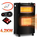 Gas Elektroheizung mit 4,2 kW Gasleistung und 1260 W Elektroheizung