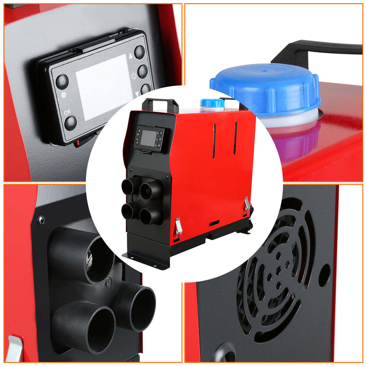 Diesel-Standheizung 8 kW 12–24 V mit Bluetooth, LCD & Fernbedienung