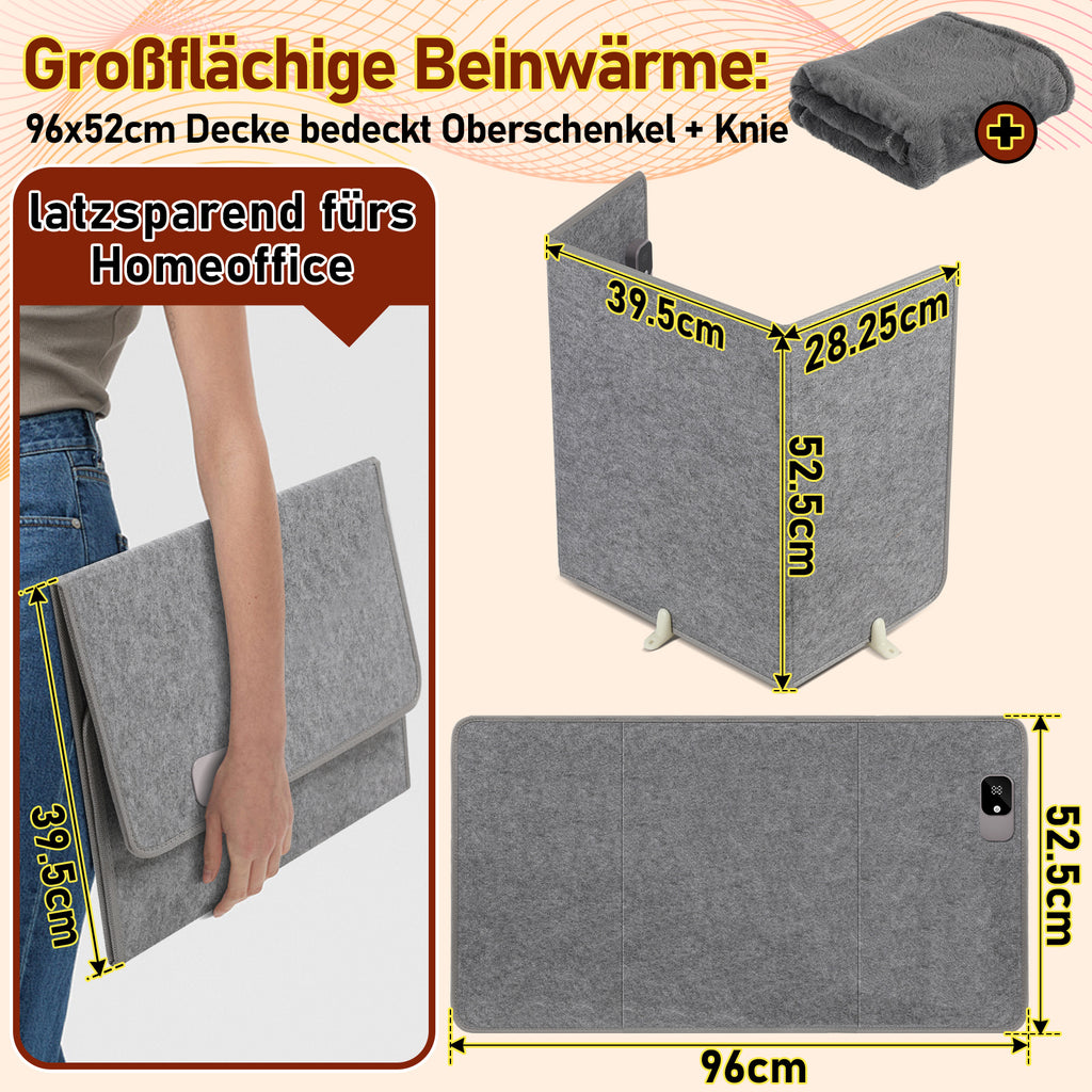 Faltbarer Beinwärmer 205 W mit 3 Heizstufen & Abschaltautomatik