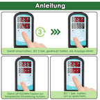 Gewächshausheizung 55W–240W mit digitalem Thermostat für Frostschutz