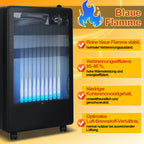 Gasofen 3,8 kW mit blauer Flamme – 2 Heizstufen, ODS & Rollen