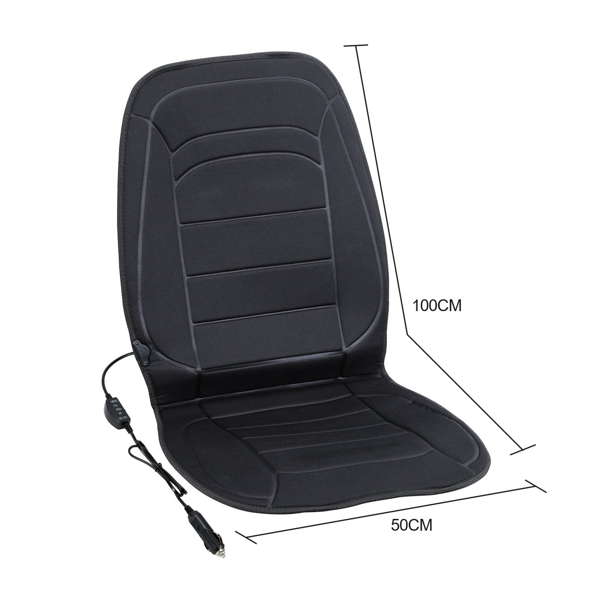 Auto-Sitzheizung 12 V, 50 × 100 cm mit 2 Heizstufen