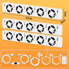 Heizkörperventilator mit Thermostat – 3/5 Lüfter, Mono-, Duo- oder Trio-Set