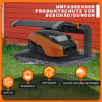 Cecaylie Mähroboter Garage 73×57×40 cm mit klappbarem Dach