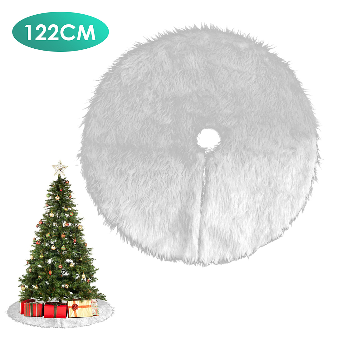 Weihnachtsbaumdecke 78/90/122 cm – Runde Baumschürze für Christbaum und Weihnachtsdeko