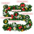 Cecaylie LED Weihnachtsgirlande 2,7 m / 5 m mit 50/100 LEDs