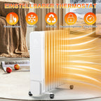 Cecaylie Ölradiator 2500W mit WLAN, 11 Rippen, Thermostat, App-Steuerung & Fernbedienung