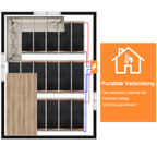 Elektrische Heizfolie 220 W/m² – Fußbodenheizung für Vinyl und Holzboden
