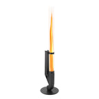 Pellet-Feuersäule mit Glasrohr 131,5 cm – Pelletfackel für Garten & Terrasse
