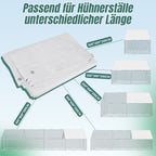 Cecaylie Hühnerauslauf mit Dach, 6–24 m², Stahlrahmen, Geflügelgehege mit Tür