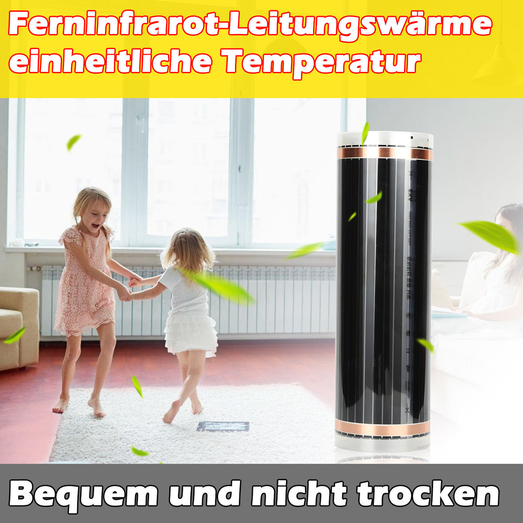 Elektrische Heizfolie 220 W/m² – Fußbodenheizung für Vinyl und Holzboden