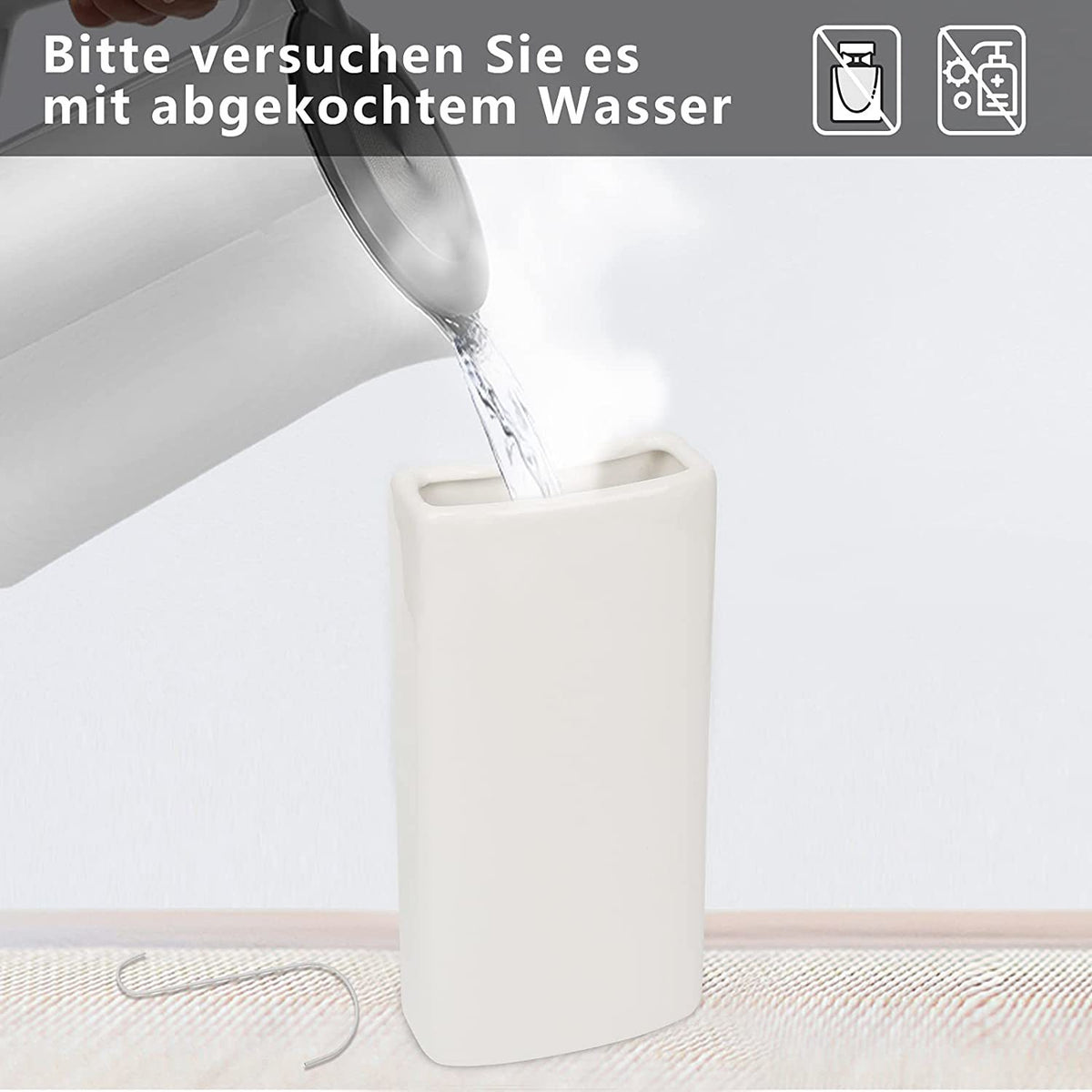Keramik Heizkörper-Luftbefeuchter 400 ml – 4/8/12 Stück mit Haken
