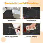 Cecaylie Selbstklebende PVC-Bodenfliesen 30×30 cm, 1–10 m²