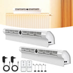 Heizkörperventilator mit Thermostat – 6 Lüfter, Fernbedienung, Mono-/Duo-Set