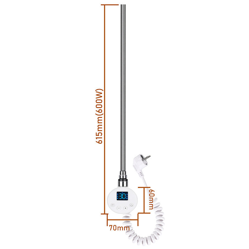 WLAN Heizstab 300–1200 W für Badheizkörper mit Thermostat & App