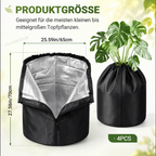 Pflanzen Winterschutz 2er Set – Wurzelschutzmatte oder Pflanzkübel-Schutzhülle