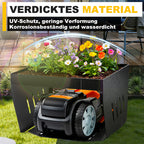 Mähroboter Garage mit Pflanzdach – 70 × 61 × 42 cm aus Stahl