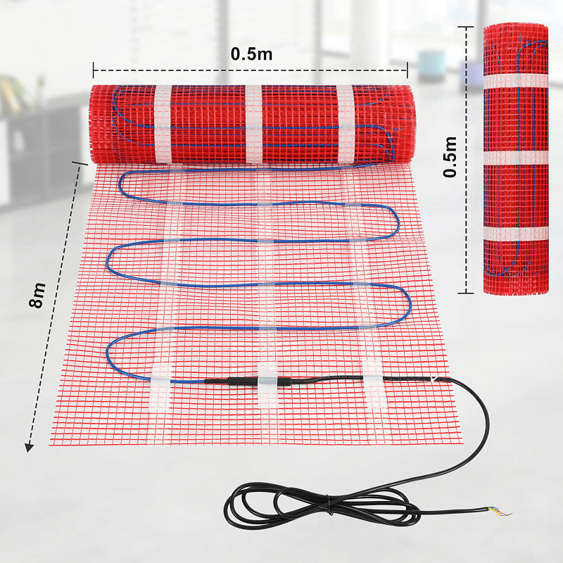 Elektrische Fußbodenheizung Heizmatte – Selbstklebend, verschiedene Größen