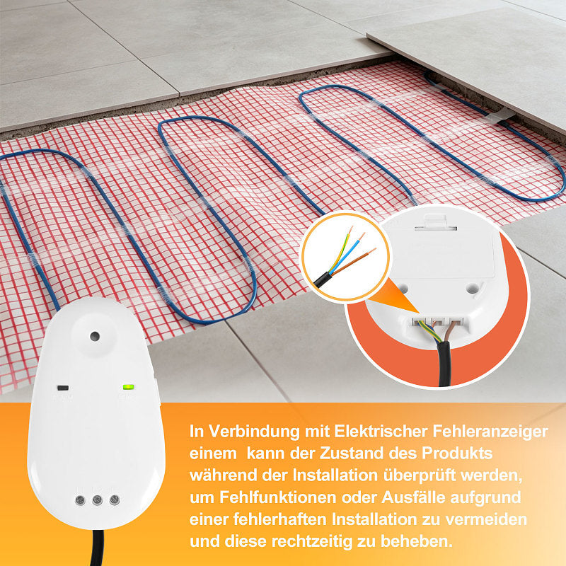 Elektrische Fußbodenheizung Heizmatte – Selbstklebend, verschiedene Größen