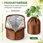 Pflanzen Winterschutz 2er Set – Wurzelschutzmatte oder Pflanzkübel-Schutzhülle
