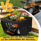 Mähroboter Garage mit Pflanzdach – 70 × 61 × 42 cm aus Stahl