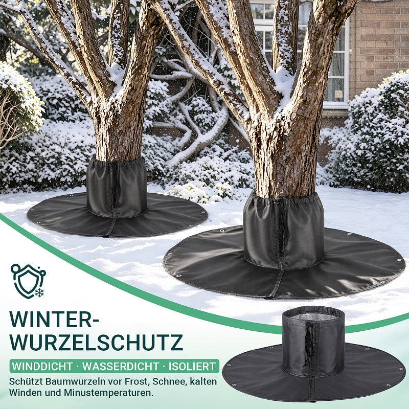 Wurzelschutzabdeckung mit Metallösen und Erdankern