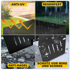 Mähroboter Garage mit Pflanzdach – 70 × 61 × 42 cm aus Stahl