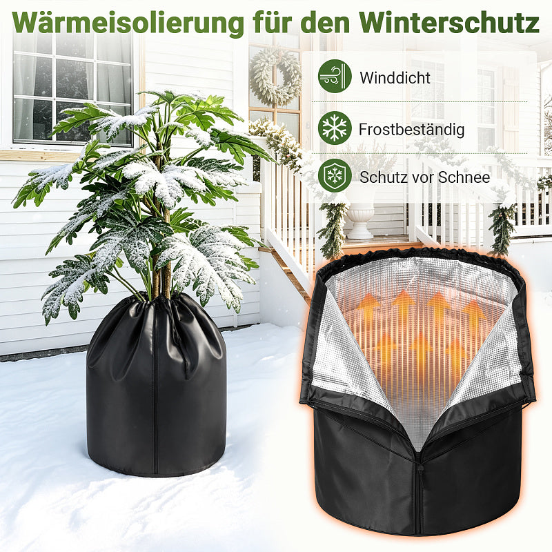 Runde Wurzelschutzmatte für Pflanzen im Winter
