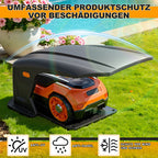 Cecaylie Mähroboter Garage 72×56×36 cm mit klappbarem Dach & UV-Schutz