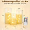Flammenlose LED Kerzen mit Fernbedienung – 3/5er Set, Warmweiß
