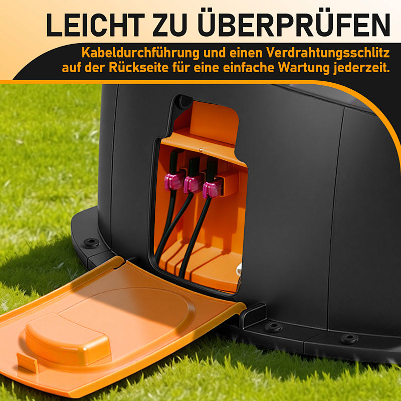 Cecaylie Mähroboter Garage 72×56×36 cm mit klappbarem Dach & UV-Schutz