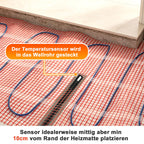 Elektrische Fußbodenheizung Heizmatte – Selbstklebend, verschiedene Größen
